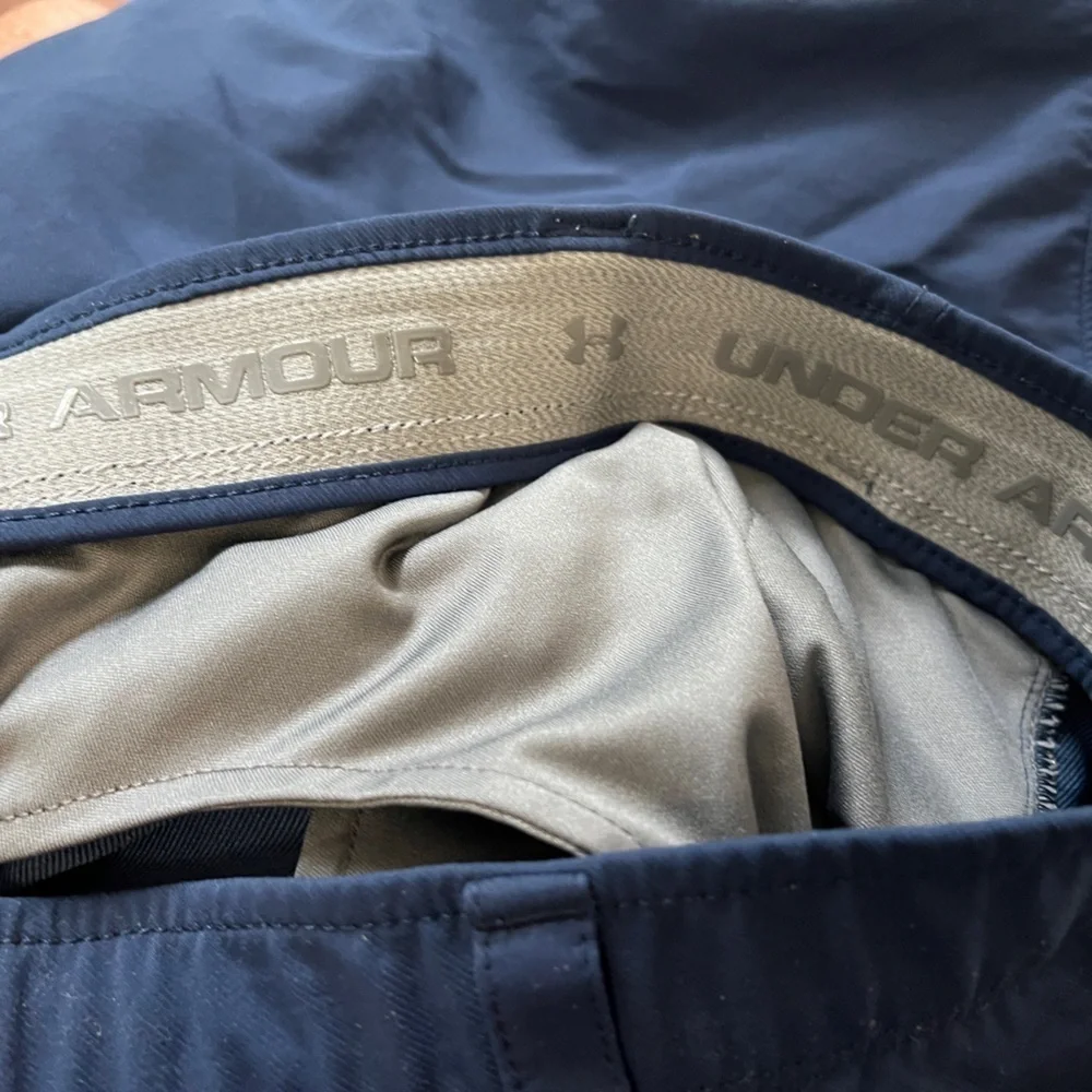 Under Armour Shorts Blue Golf Golfer Match Play Performance Athletic Outdoor